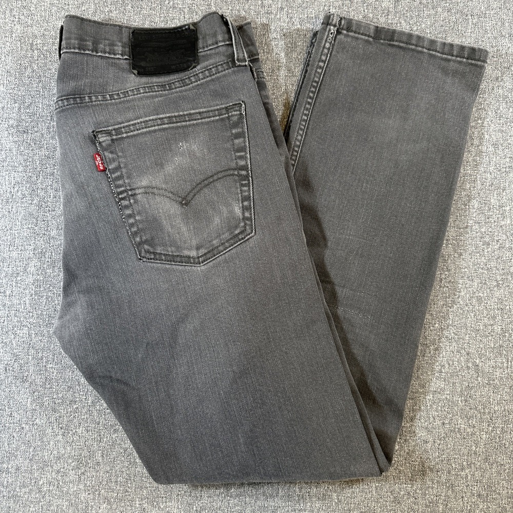 Levis 511 Slim Fit Jeans Mens 33x32 Gray Stretch Denim Casual‎ Modern Pants